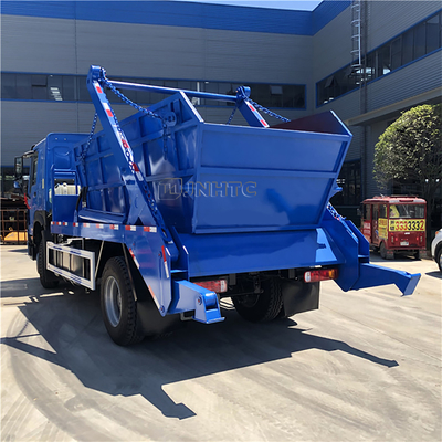 HOWO 6x4 12cbm 15cbm Hidrolik Swing Arm Truk Sampah Euro2 Euro3 Tempat Sampah Kontainer