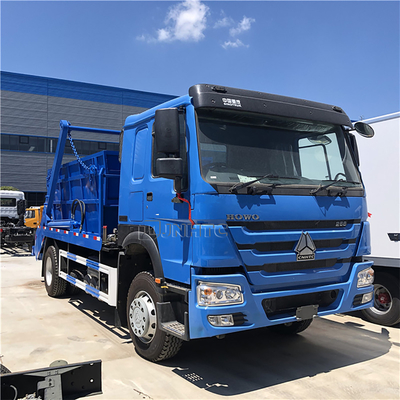 HOWO 6x4 12cbm 15cbm Hidrolik Swing Arm Truk Sampah Euro2 Euro3 Tempat Sampah Kontainer