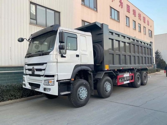 SINOTRUK HOWO 8X4 U Bentuk truk kotak sampah Di Ghana Tanzania Zambia Zimbabwe