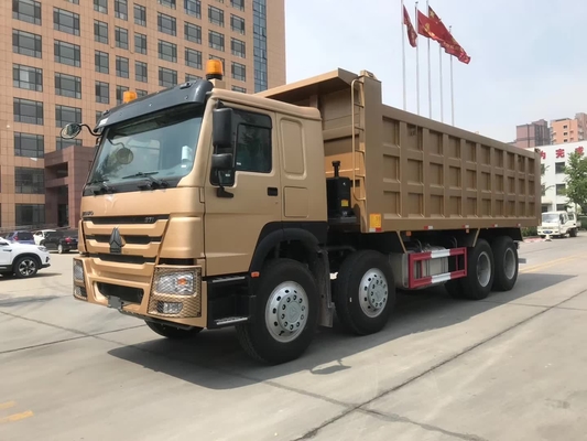 SINOTRUK HOWO 8X4 U Bentuk truk kotak sampah Di Ghana Tanzania Zambia Zimbabwe