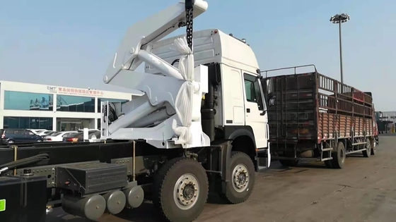 Sinotruk Howo 8x4 Truck Mounted Crane Dengan Xcmg 37t Side Lift Crane Mqh37a