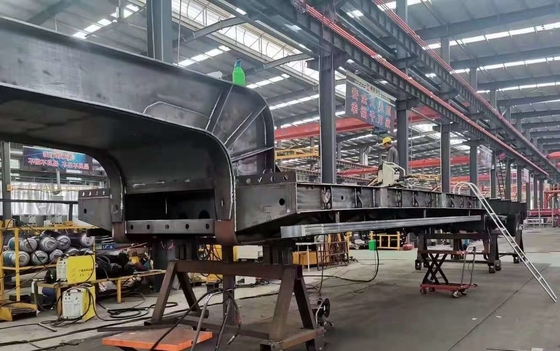 3 Gandar 4 Gandar 100 ton Trailer Semi Tempat Tidur Rendah Untuk Transportasi Excavator Wheel Loder