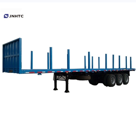 3 Gandar 20ft 40ft Flat Bed Container Trailer Semi Gooseneck Container trailer