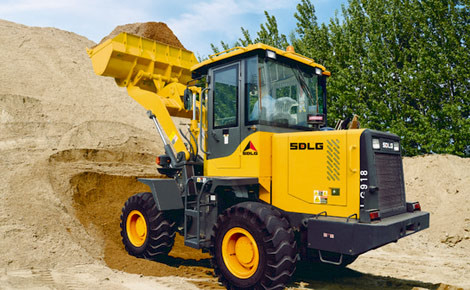 Sdlg 1,8 ton 1cbm Bucket Wheel Loader Lg918 Untuk Memuat Dan Membongkar Pasir