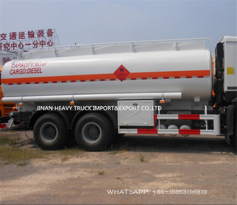 Sinotruk Howo Truk Kargo Berat Truk Pengangkut Tangki Minyak 20cbm Untuk Pasar Filipina