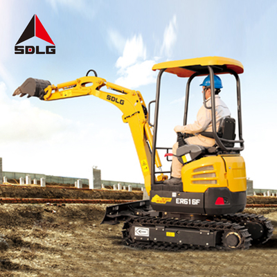 SDLG ER616F Mesin Konstruksi Berat 1 Ton Mini Excavator