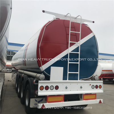 3 Gandar Tugas Berat Semi Trailer Tangki Bahan Bakar Minyak Diesel Cair Trailer Semi