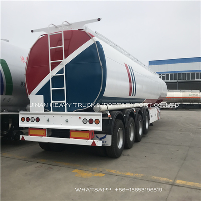 3 Gandar Tugas Berat Semi Trailer Tangki Bahan Bakar Minyak Diesel Cair Trailer Semi