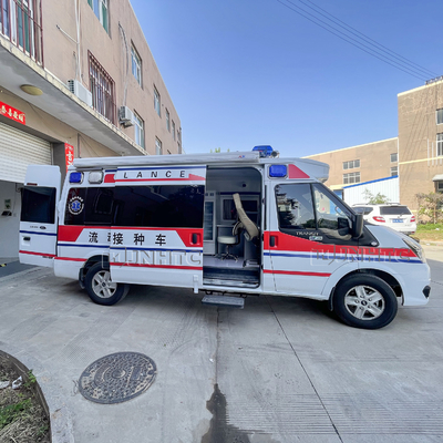 Mobil Ambulans Van Ambulans Mobil Euro5 Vaksinasi Darurat Medis