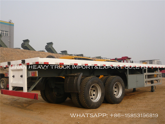 2 Gandar 13/16 Ton Trailer Semi Tugas Berat Fuwa Container Semi Trailer 40ft