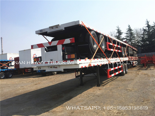 2 Gandar 13/16 Ton Trailer Semi Tugas Berat Fuwa Container Semi Trailer 40ft