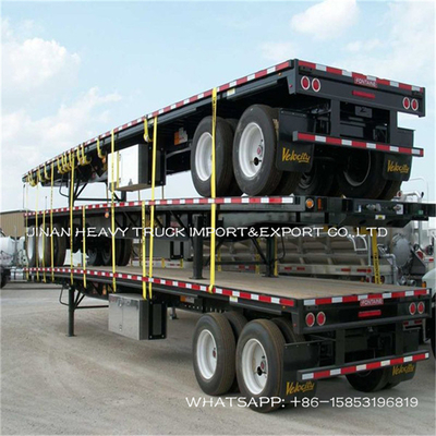 2 Gandar 13/16 Ton Trailer Semi Tugas Berat Fuwa Container Semi Trailer 40ft