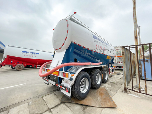 3 Gandar Tugas Berat Semi Trailer Pengangkut Massal Semen 50 CBM