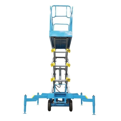 Angkat Platform Hidrolik 18-20M Pekerjaan Udara Angkat Gunting Self Propelled Mobile