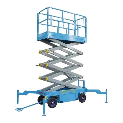 Angkat Platform Hidrolik 18-20M Pekerjaan Udara Angkat Gunting Self Propelled Mobile