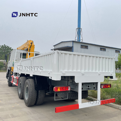 Sinotruk Howo 6x4 10 Truk Teleskopik Dipasang Derek Truk Kargo Lengan Lurus