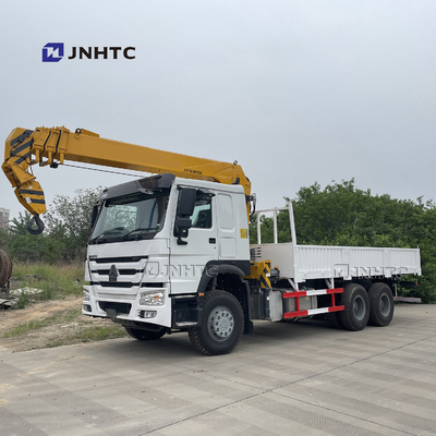 Sinotruk Howo 6x4 10 Truk Teleskopik Dipasang Derek Truk Kargo Lengan Lurus
