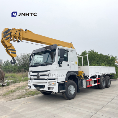 Sinotruk Howo 6x4 10 Truk Teleskopik Dipasang Derek Truk Kargo Lengan Lurus