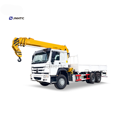 Sinotruk Howo 6x4 10 Truk Teleskopik Dipasang Derek Truk Kargo Lengan Lurus