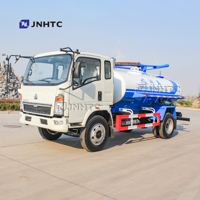 SINO HOWO 4x2 6 Ban Truk Pengisap Limbah Vakum Kecil 3000L 5000L 6000L