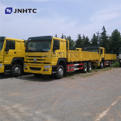 Truk Kargo Berat Flatbed 6X4 371HP Dengan Dinding Samping