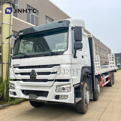 HOWO Cargo Truck Untuk Mesin Konstruksi Eacavator Transport Flatbed Trailer