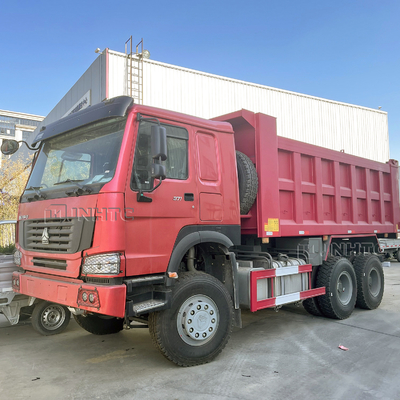 HOWO 6x4 Sepuluh Roda Truk Dump Tugas Berat 371hp 30 Ton 18 Kubik