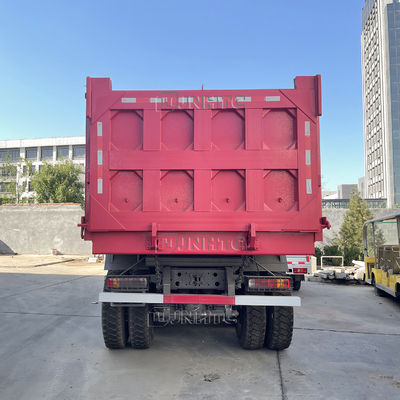 HOWO 6x4 Sepuluh Roda Truk Dump Tugas Berat 371hp 30 Ton 18 Kubik