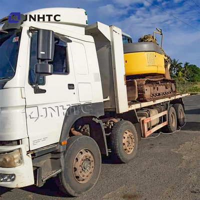 SINOTRUK HOWO 8X4 371hp Kotak kargo yang dapat dilepas Dump truck Flat Bed Tray Tipper