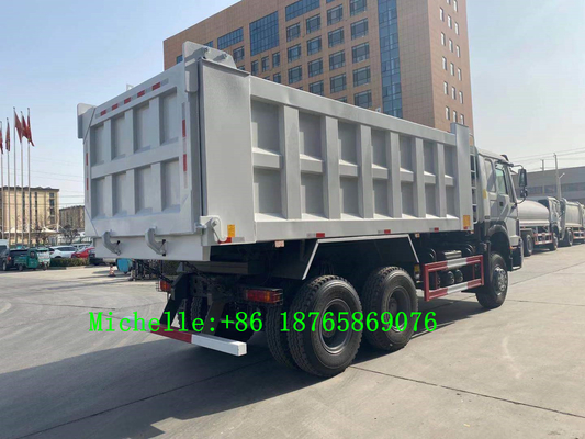 Sinotruk HOWO 6*4 Tugas Berat Dump Truck 10 Wheeler Tipper 371hp Horsepower 3 gandar