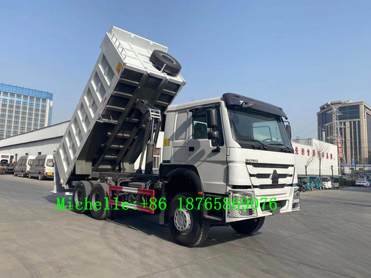 Sinotruk HOWO 6*4 Tugas Berat Dump Truck 10 Wheeler Tipper 371hp Horsepower 3 gandar