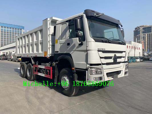 Sinotruk HOWO 6*4 Tugas Berat Dump Truck 10 Wheeler Tipper 371hp Horsepower 3 gandar