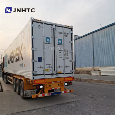 3 Gandar 30tons 50tons Transportasi Minuman Daging Semi Trailer Sayuran