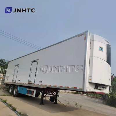 3 Gandar 30tons 50tons Transportasi Minuman Daging Semi Trailer Sayuran