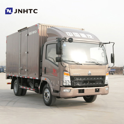 SINOTRUK HOWO 6 Ton 116hp LHD Truk Kotak Van Truk Kargo