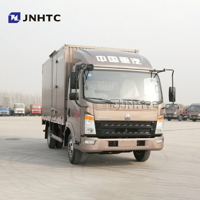 SINOTRUK HOWO 6 Ton 116hp LHD Truk Kotak Van Truk Kargo