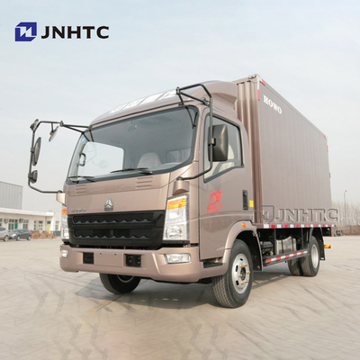 SINOTRUK HOWO 6 Ton 116hp LHD Truk Kotak Van Truk Kargo
