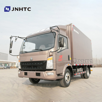 SINOTRUK HOWO 6 Ton 116hp LHD Truk Kotak Van Truk Kargo