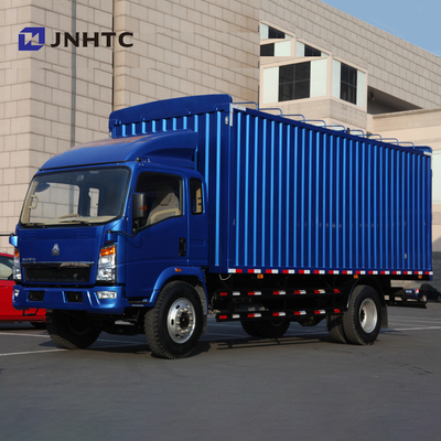 HOWO 4x2 Truk Komersial Tugas Ringan Mengangkut Kotak Kargo Wagon Van Truck