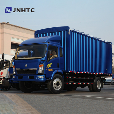 HOWO 4x2 Truk Komersial Tugas Ringan Mengangkut Kotak Kargo Wagon Van Truck