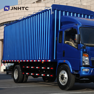 HOWO 4x2 Truk Komersial Tugas Ringan Mengangkut Kotak Kargo Wagon Van Truck