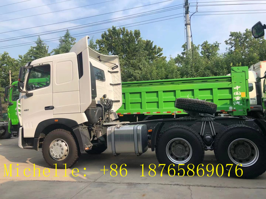 Sinotruk Howo 6*4 Truk Traktor 10 roda Traktor Kepala 100 ton