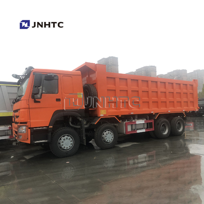 HOWO 8x4 371hp 27M3 12 Wheels Self Loading Dump Truck Untuk Tanzania