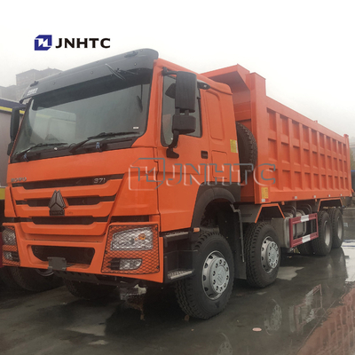 HOWO 8x4 371hp 27M3 12 Wheels Self Loading Dump Truck Untuk Tanzania