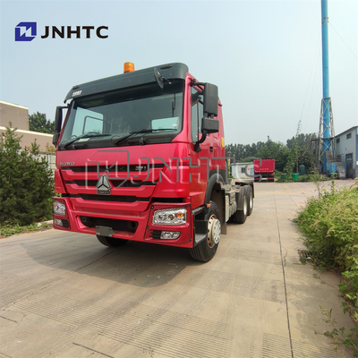 Trailer Kepala Traktor Bekas 95 Km / jam 30 Ton 6x6 Kepala Trailer Truk Traktor Howo Bekas