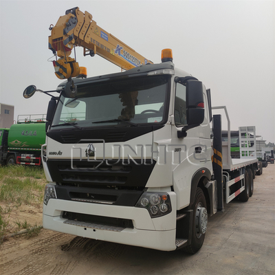 Tugas berat khusus Hydraulic Lipat Boom Crane dipasang Truk