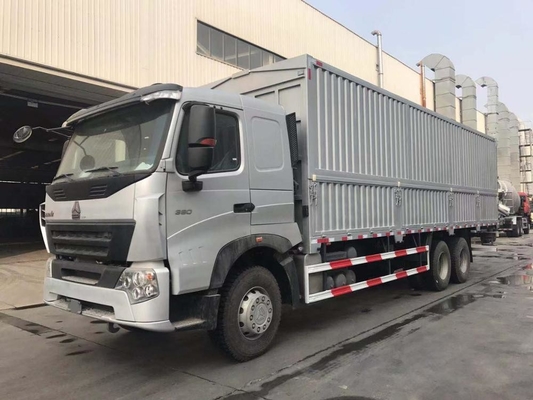 SINOTRUK HOWO A7 6X4 Truk Kargo Berat Euro II 10 Wheeler Wing Van