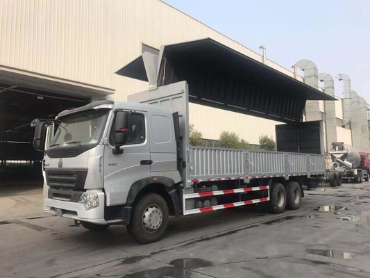 SINOTRUK HOWO A7 6X4 Truk Kargo Berat Euro II 10 Wheeler Wing Van