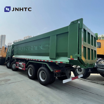HOWO 6X4 371HP Green 20 Cubic Tipper Truck Dengan Badan Kargo Tipe U