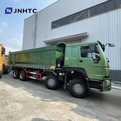 HOWO 6X4 371HP Green 20 Cubic Tipper Truck Dengan Badan Kargo Tipe U